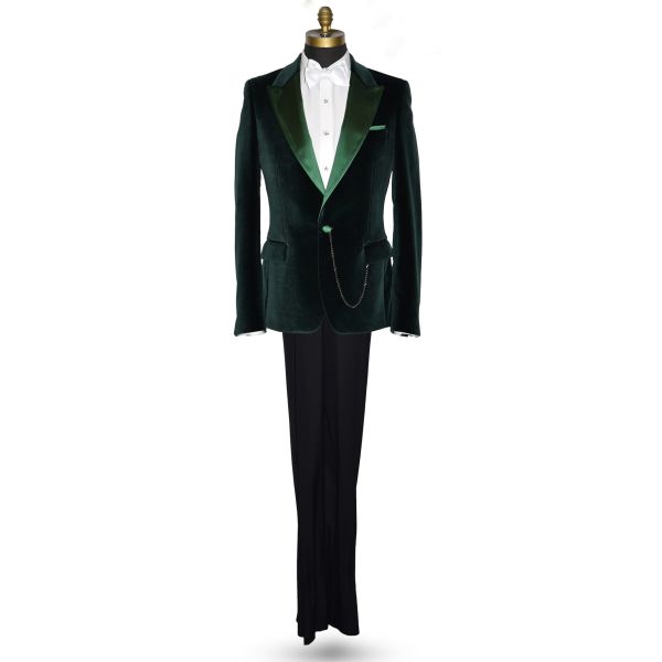 Vetiver Green Velvet Tuxedo Ensemble