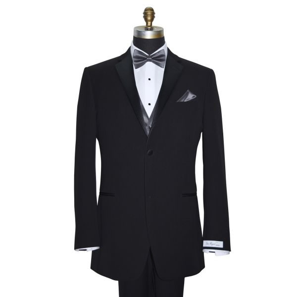 CHARCOAL BOWTIE, PRE-TIED