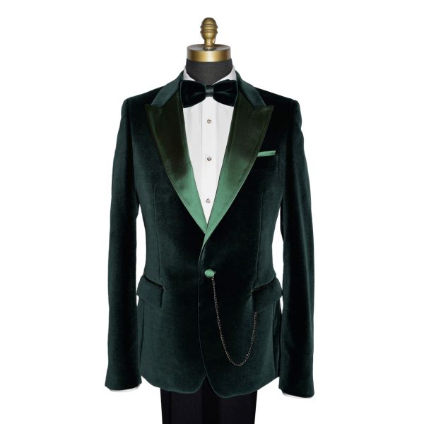 Vetiver Green Velvet Tuxedo Ensemble