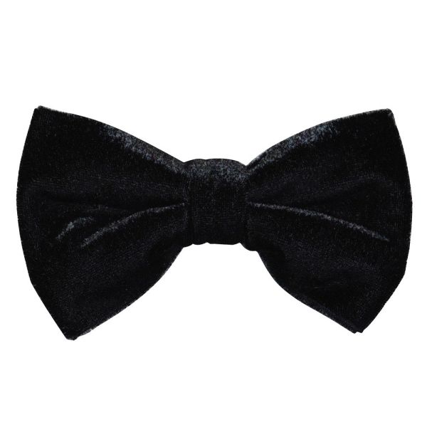 BLACK VELVET "PRE-TIED" BOWTIE