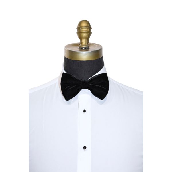 BLACK VELVET "PRE-TIED" BOWTIE