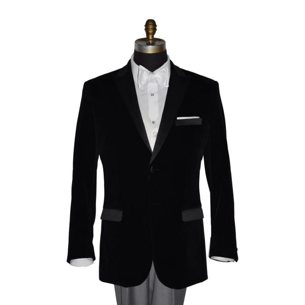 Black Velvet Dinner Jacket/Tuxedo - Ensemble
