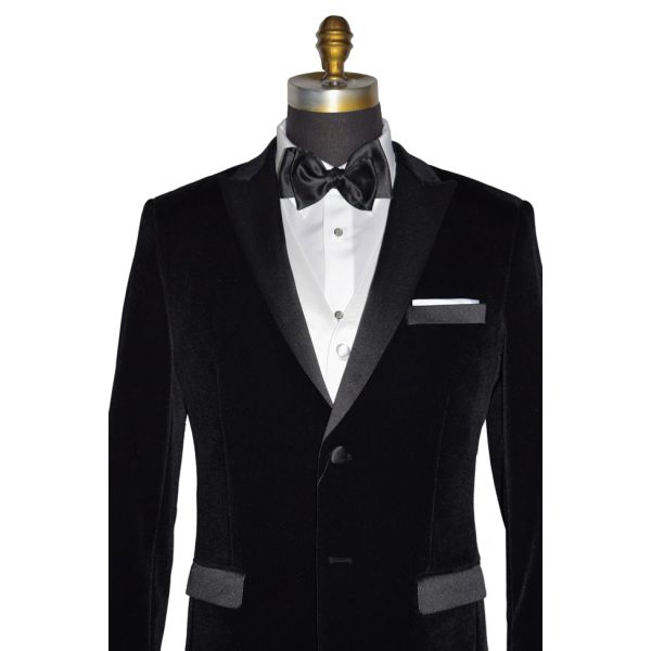 Black Velvet Dinner Jacket/Tuxedo - Ensemble