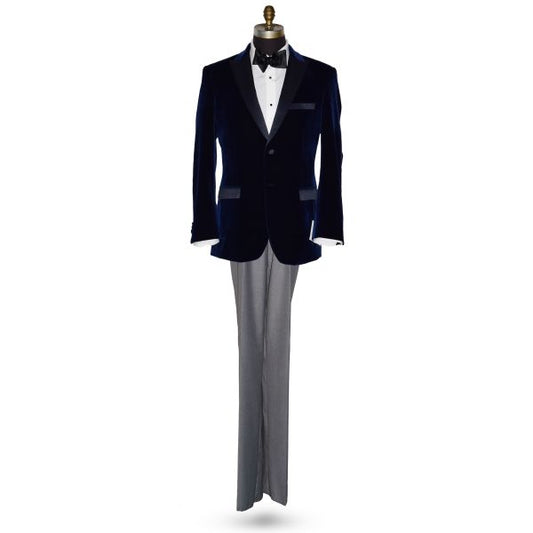 Men's Blue Velvet Tuxedo Jacket