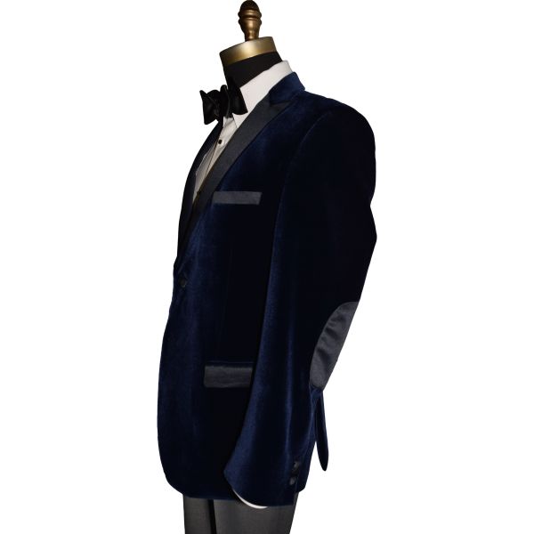 Men's Blue Velvet Tuxedo Jacket
