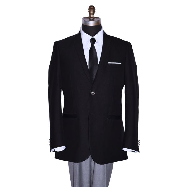 BLACK SATIN SKINNY DRESS TIE