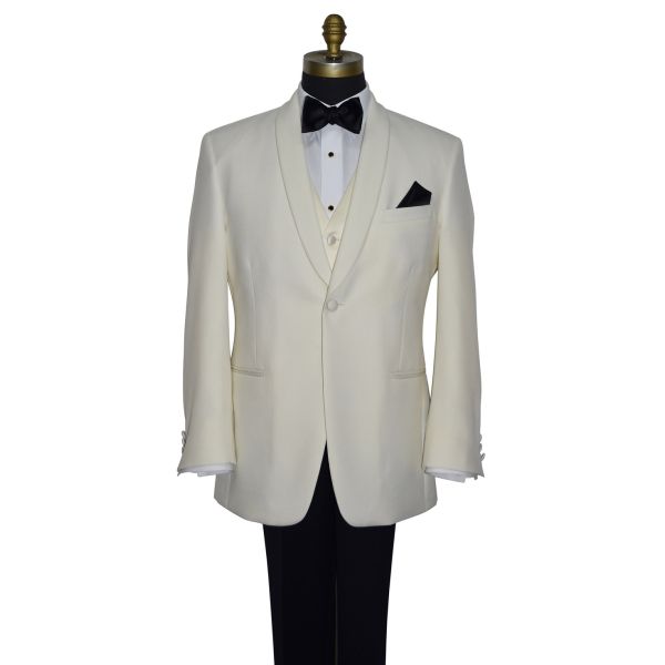 Ivory Shawl Collar Tuxedo Ensemble