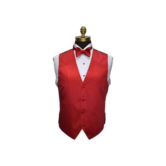 Valentina Red Tuxedo Vest