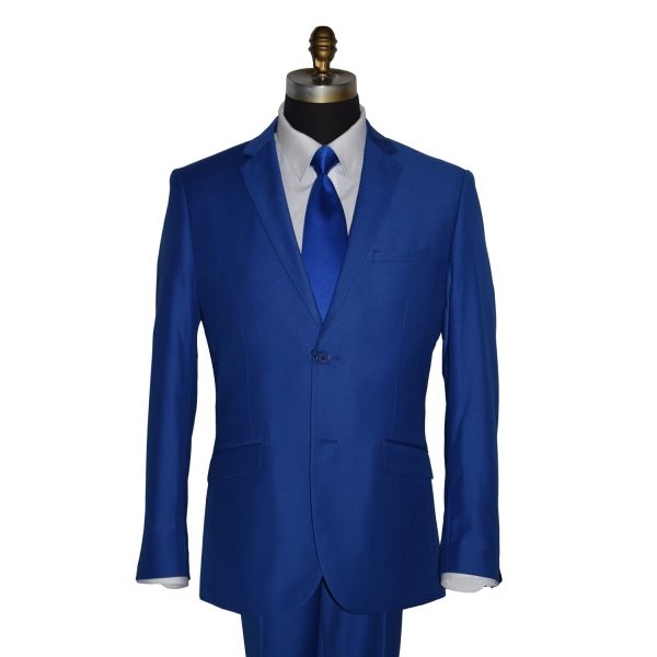 Men'sRoyal Blue 3 Piece Suit