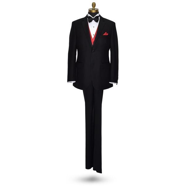 Valentina Red Tuxedo Vest