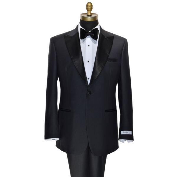 CHARCOAL PEAK LAPEL TUXEDO ENSEMBLE