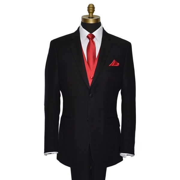 VALENTINA - RUBY RED POCKET HANDKERCHIEF