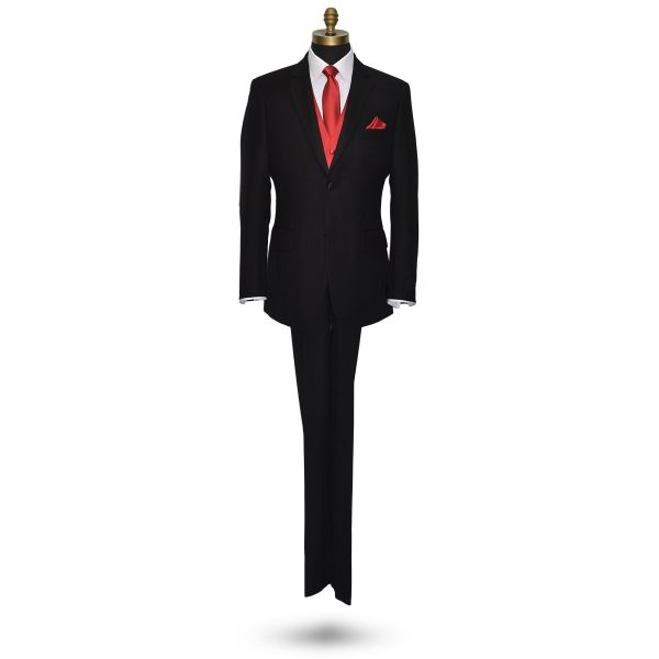 Valentina Red Tuxedo Vest