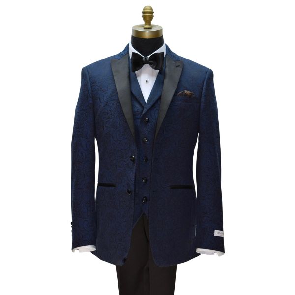 BLUE PAISLEY VEST