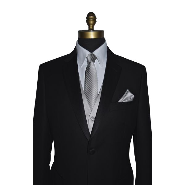 MOONLIGHT DRESS NECKTIE WITH SUBTLE STRIPE-TIE YOURSELF