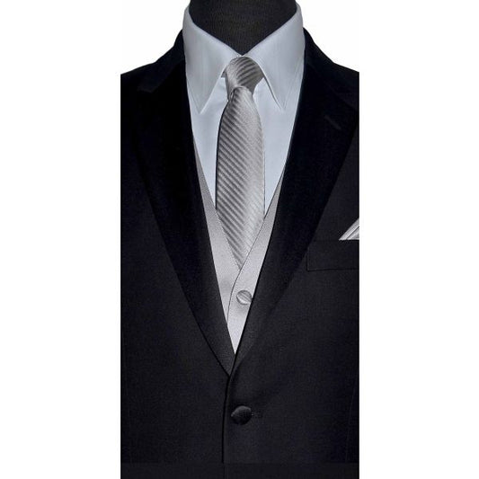 MOONLIGHT DRESS NECKTIE WITH SUBTLE STRIPE-TIE YOURSELF