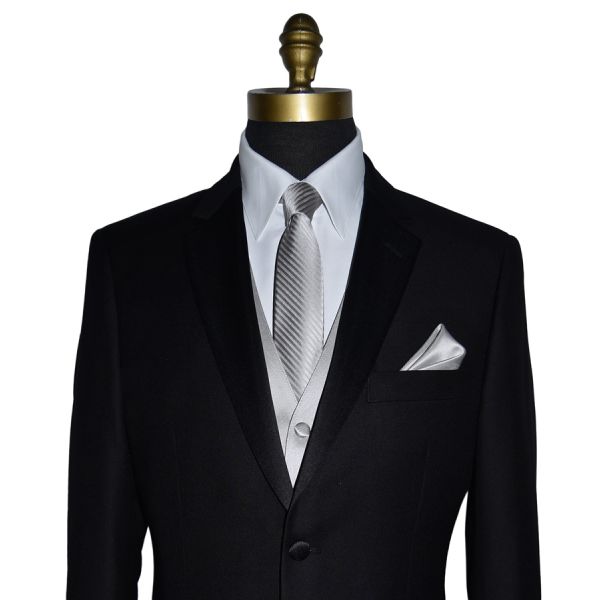 Moonlight Sterling Gray Tuxedo Vest