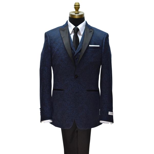 BLUE PAISLEY VEST