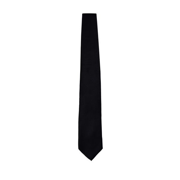 BLACK SATIN DRESS TIE-CLASSIC