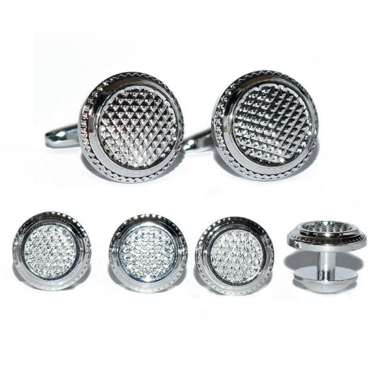 BOLD CUFFLINKS AND STUDS FORMAL SET