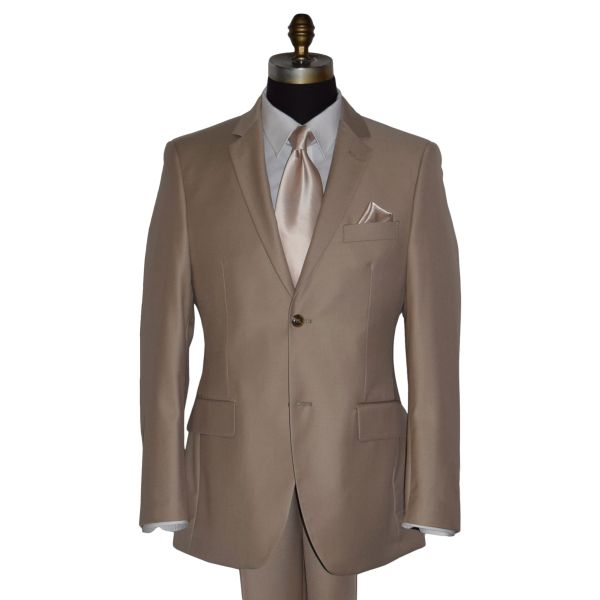 Tan Suit 3 Piece Coat Pants Vest