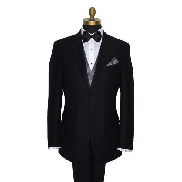 Charcoal Gray Tuxedo Vest