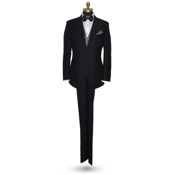 Charcoal Gray Tuxedo Vest