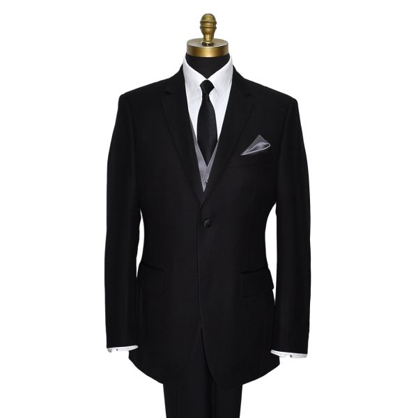 Charcoal Gray Tuxedo Vest