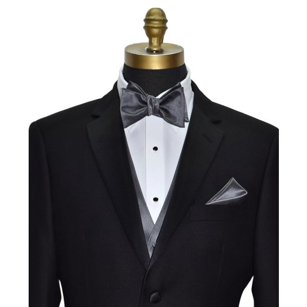 CHARCOAL BOWTIE, TIE-YOURSELF