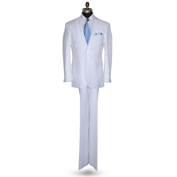 White 3 Piece Men's Suit -Coat, Pants and Vest