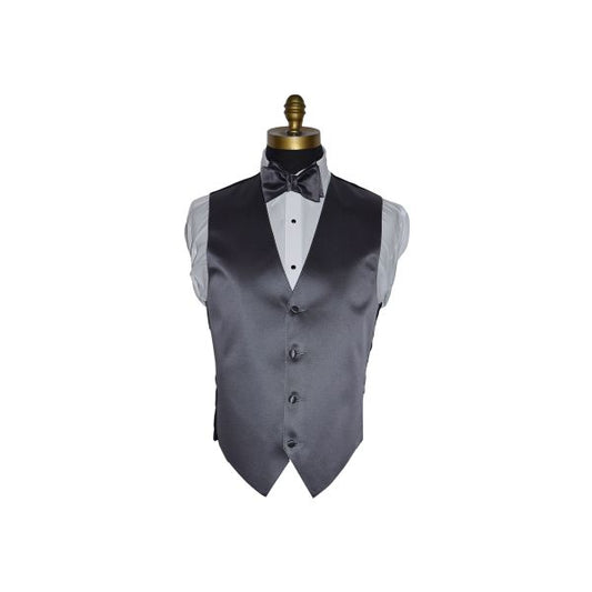 Charcoal Gray Tuxedo Vest