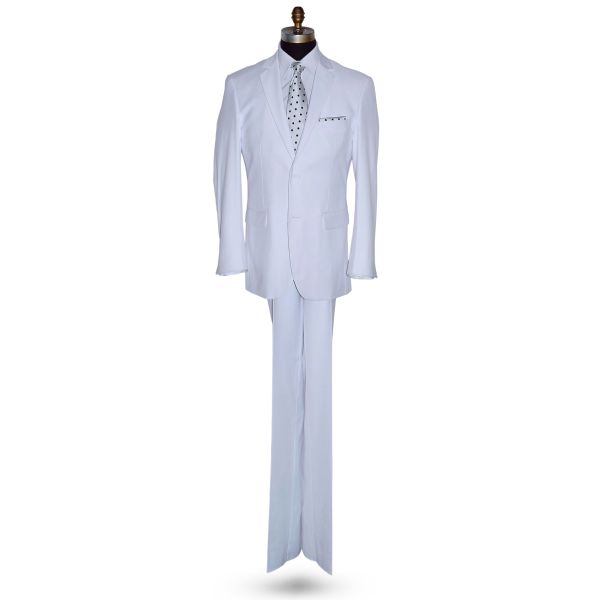 White 3 Piece Men's Suit -Coat, Pants and Vest