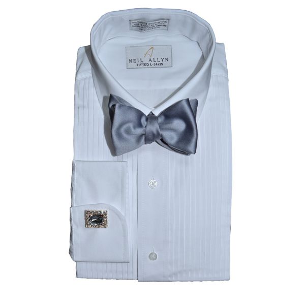 Silver Satin Bowtie - "Tie Yourself"
