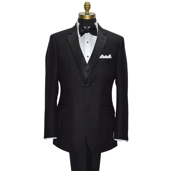 BLACK SATIN BOWTIE WITH TEXTURE-TIE YOURSELF