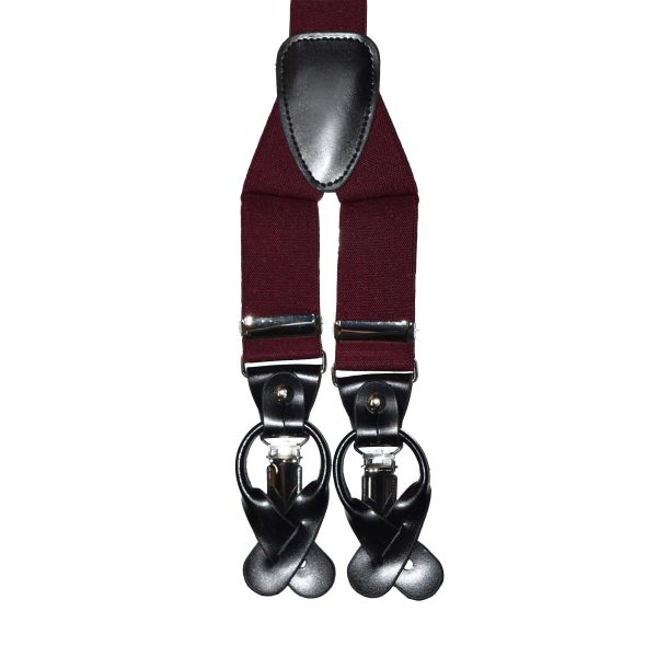 BURGUNDY-WINE SUSPENDERS