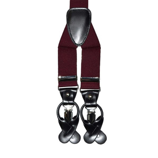 BURGUNDY-WINE SUSPENDERS