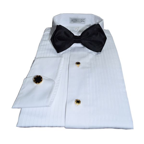 Black Silk 3 INCH Diamond Tip Bow Tie, PRE-TIED