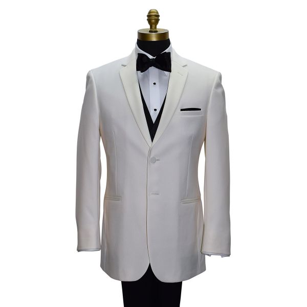 OFF WHITE NOTCH LAPEL TUXEDO ENSEMBLE