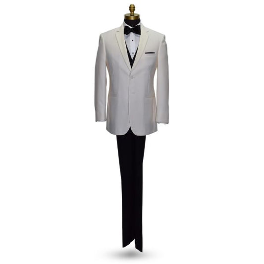 OFF WHITE NOTCH LAPEL TUXEDO ENSEMBLE