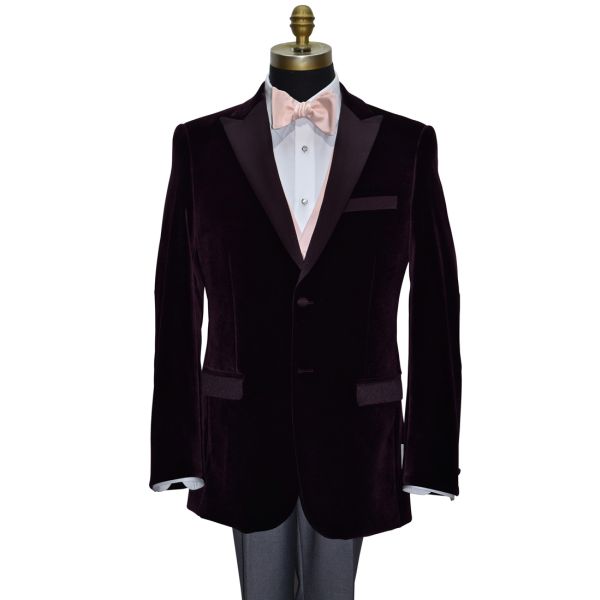Plum Velvet Tuxedo Ensemble