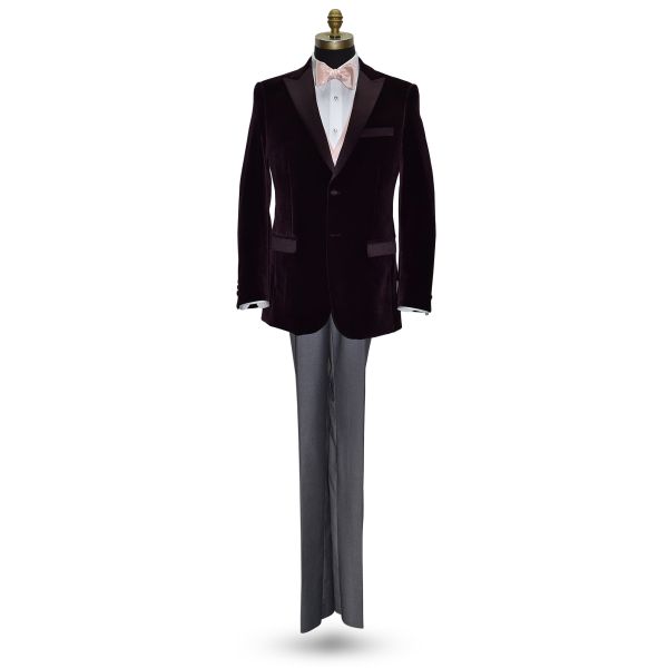 Plum Velvet Tuxedo Ensemble