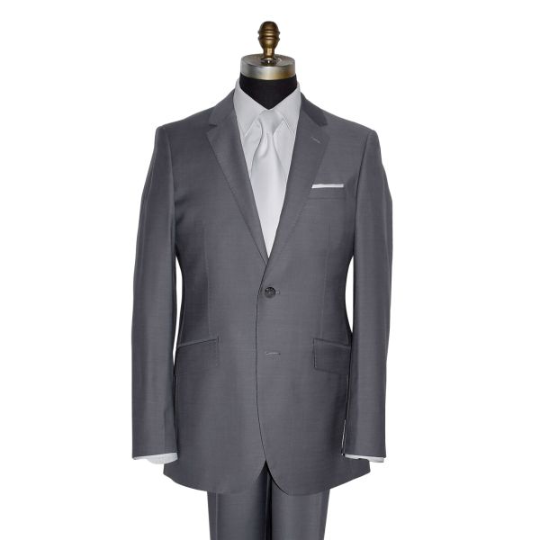 STORMY GRAY SLIM FIT SUIT - WOOL CASHMERE