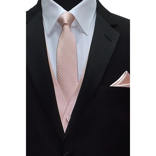 Blush Tuxedo Vest Only