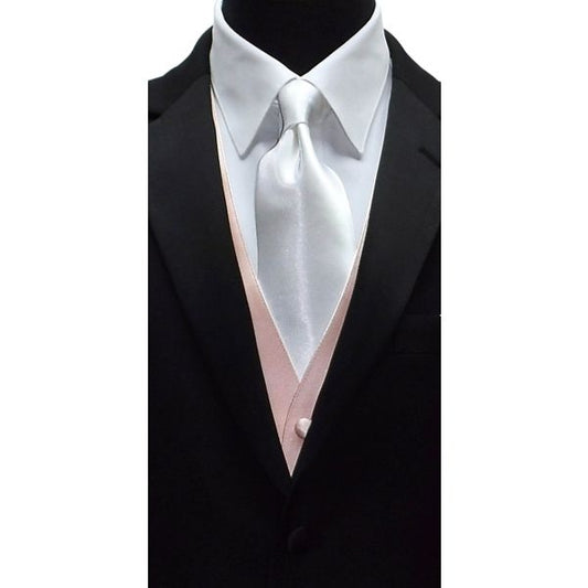 WHITE SATIN DRESS TIE CLASSIC-HI SHEEN
