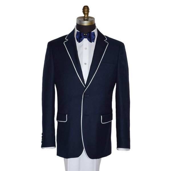 BON VOYAGE NAVY SUIT WITH WHITE TRIM AND WHITE PANTS