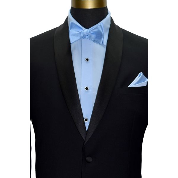 BLUE BOWTIE PIQUE PATTERN - TIE YOURSELF