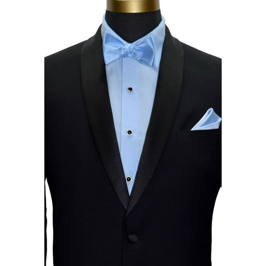 BLUE BOWTIE PIQUE PATTERN - TIE YOURSELF