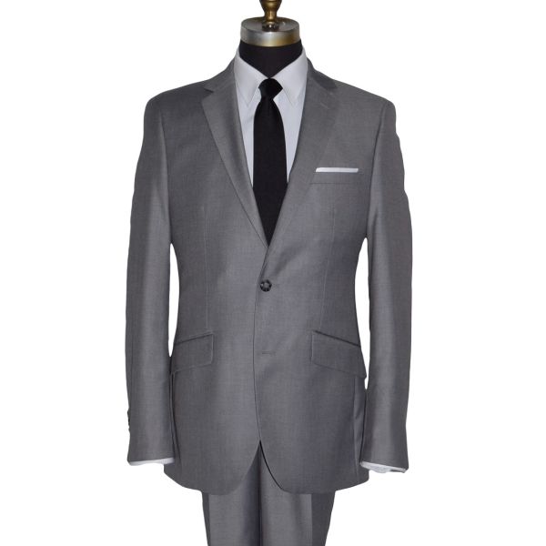 MEDIUM SPANISH GRAY MEN'S SLIM FIT SUIT - VEST OPTIONAL