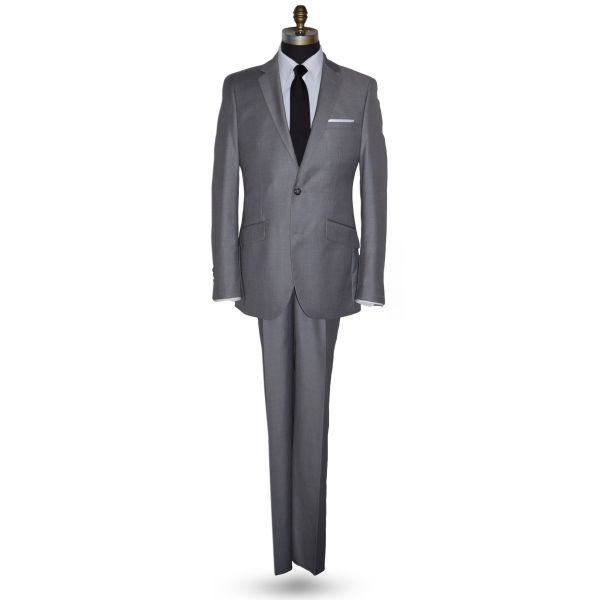 MEDIUM SPANISH GRAY MEN'S SLIM FIT SUIT - VEST OPTIONAL