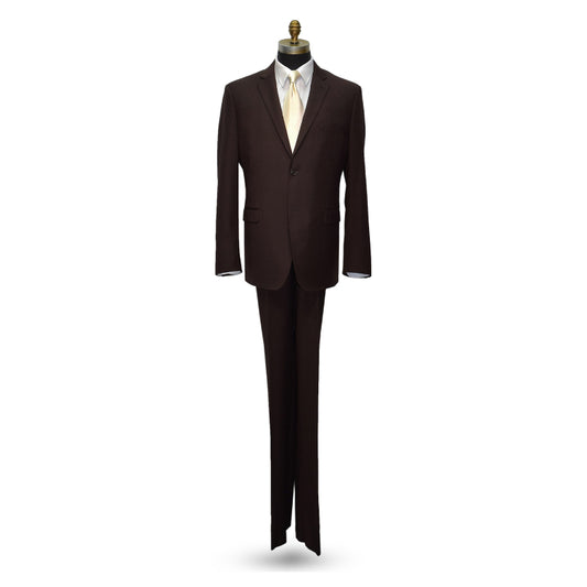 Brown Men's Suit Coat and Pants Set